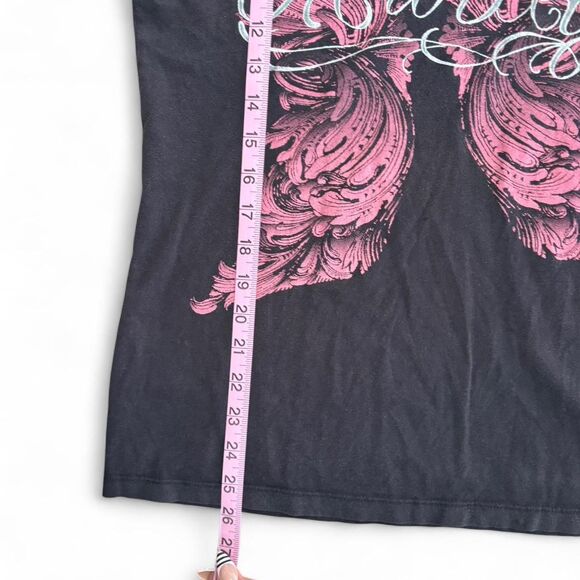 Y2k Hurley V Neck Shirt With Cyber Butterfly Design - Picture 5 of 5